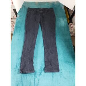 Levis 524 Jeans Size 9 Womens Blue Denim Ladies Pants Super Low Rise Skinny